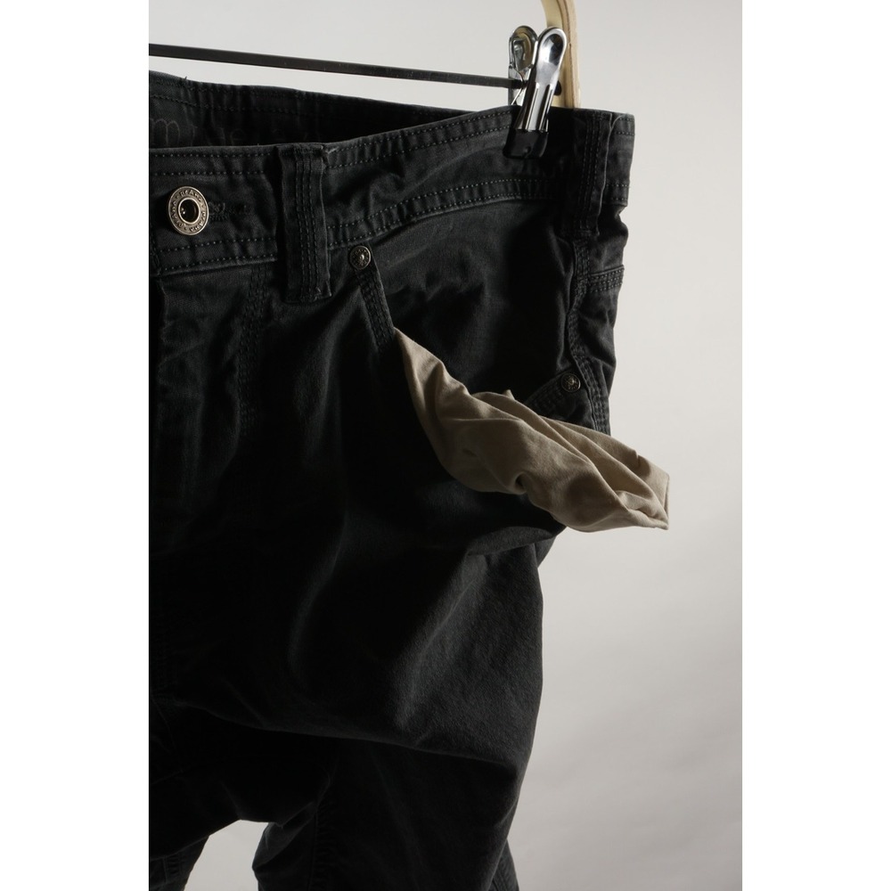 prAna Men's 33 x 32 Gray Woven Stretch Outdoor Carpenter Jeans 5 Pocket Pants - Picture 4 of 11